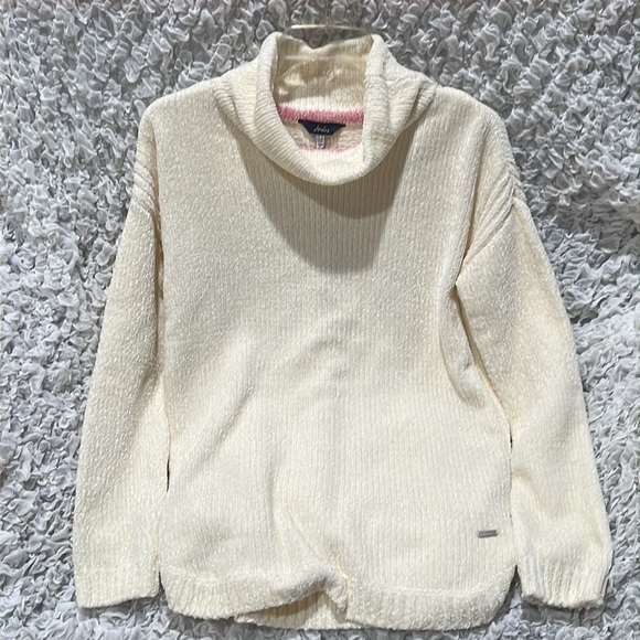 JOULES CHELSEY COWL NECK LONG SLEEVE, CREAM COLOR SWEATER SIZE 8. - Picture 1 of 11